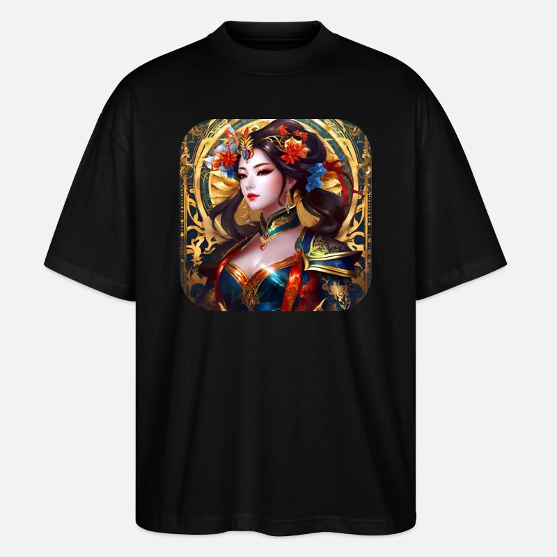 Wunderschöne Fantasy Elfe - Stanley/Stella Oversized Unisex Bio T-Shirt Blaster 2.0 - Schwarz