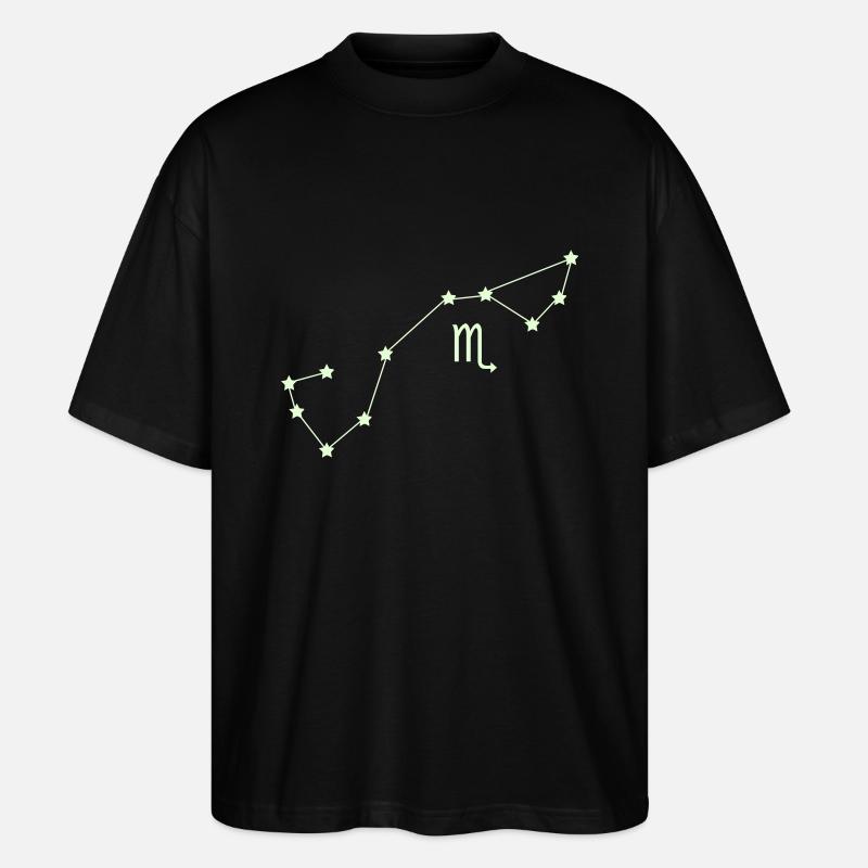 Sternbild Skorpion Sternzeichen - Stanley/Stella Oversized Unisex Bio T-Shirt Blaster 2.0 - Schwarz