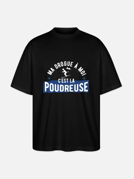 Drogue poudreuse cadeau - T-shirt bio Blaster 2.0 coupe oversize Stanley/Stella Unisexe - noir