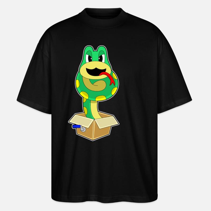 Snake Box - Stanley/Stella Oversized Unisex Organic T-shirt Blaster 2.0 - black