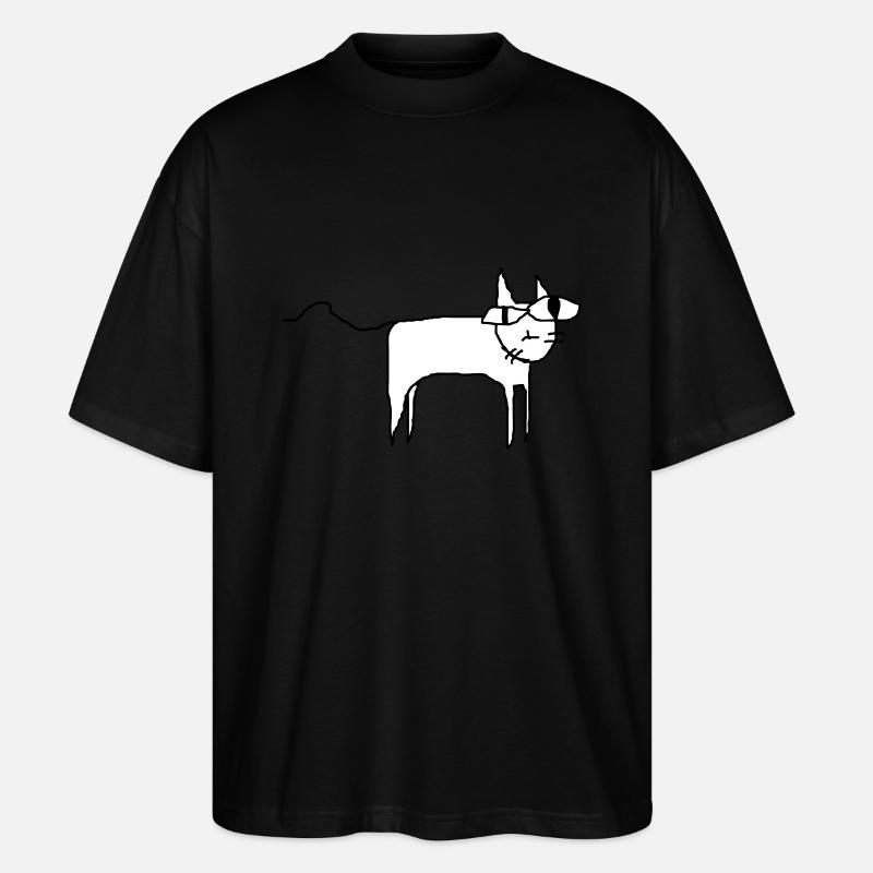 Cat - Stanley/Stella Oversized Unisex Organic T-shirt Blaster 2.0 - black