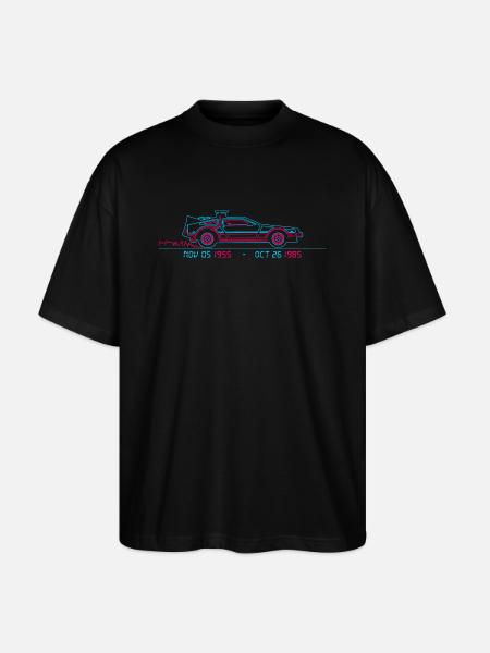 Tillbaka till framtidens digitala delorean - Ekologisk Oversized T-shirt Unisex Stanley/Stella Blaster 2.0 - svart