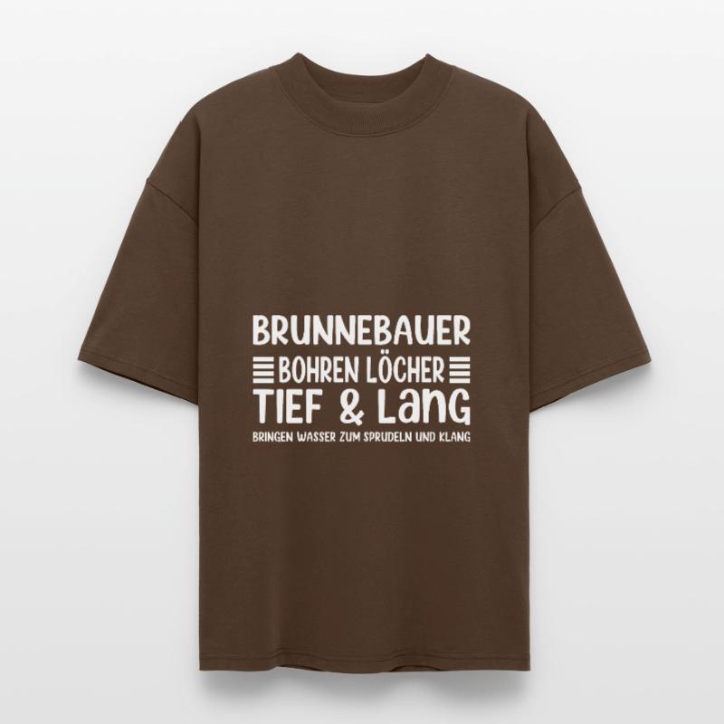 Construction de puits Trous de forage Constructeurs de puits profonds et longs T-shirt bio Blaster 2.0 coupe oversize Stanley/Stella Unisexe