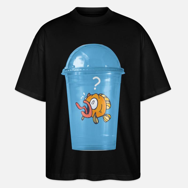 Plastic Free - Stanley/Stella Oversized Unisex Organic T-shirt Blaster 2.0 - black