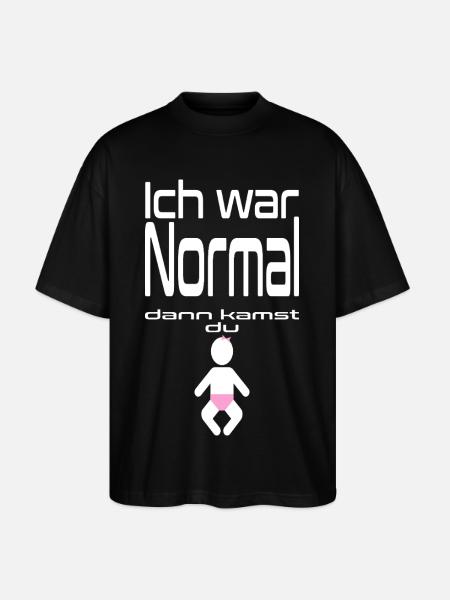 Lustiger Spruch Mädchen Baby Grafik - Stanley/Stella Oversized Unisex Bio T-Shirt Blaster 2.0 - Schwarz