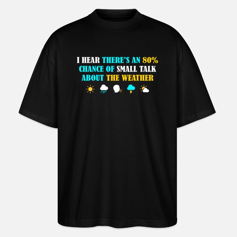 Introvertierte introvertierte Grafik - Stanley/Stella Oversized Unisex Bio T-Shirt Blaster 2.0 - Schwarz