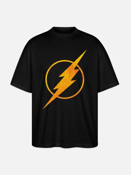 Justice League Flash Logo - T-shirt bio Blaster 2.0 coupe oversize Stanley/Stella Unisexe - noir