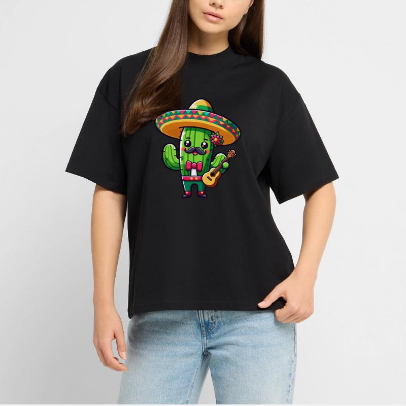 Cinco de Mayo Cactus Mariachi Guitariste T-shirt bio Blaster 2.0 coupe oversize Stanley/Stella Unisexe