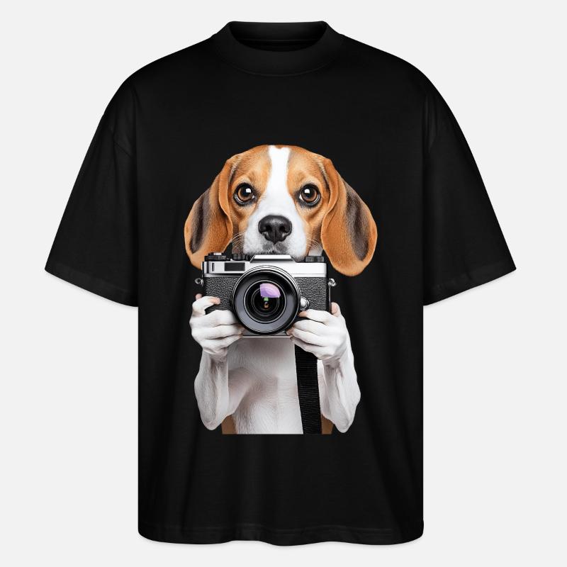 Beagle - Stanley/Stella Oversized Unisex Bio T-Shirt Blaster 2.0 - Schwarz