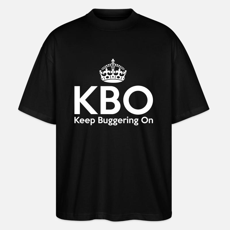 KBO - Keep Buggering on - T-shirt bio Blaster 2.0 coupe oversize Stanley/Stella Unisexe - noir