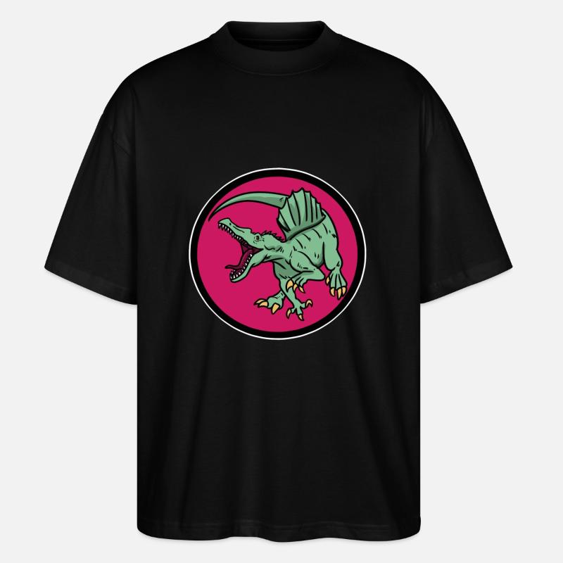 Logo Dino - T-shirt bio Blaster 2.0 coupe oversize Stanley/Stella Unisexe - noir
