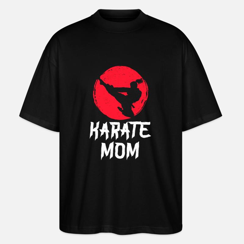 Karate Mom - Stanley/Stella Oversized Unisex Bio T-Shirt Blaster 2.0 - Schwarz