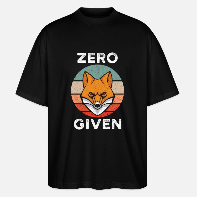 Zero Fox Given - Stanley/Stella Oversized Unisex Organic T-shirt Blaster 2.0 - black