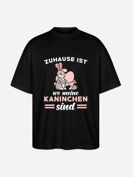 Kaninchen Spruch niedlich - Stanley/Stella Oversized Unisex Bio T-Shirt Blaster 2.0 - Schwarz