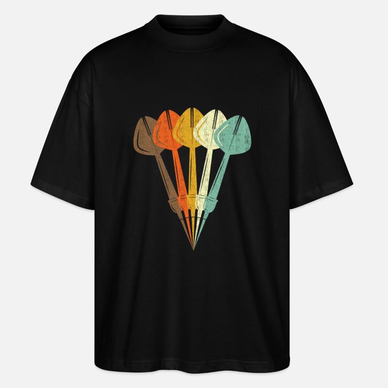 Dart Retro Style - Stanley/Stella Oversized Unisex Bio T-Shirt Blaster 2.0 - Schwarz