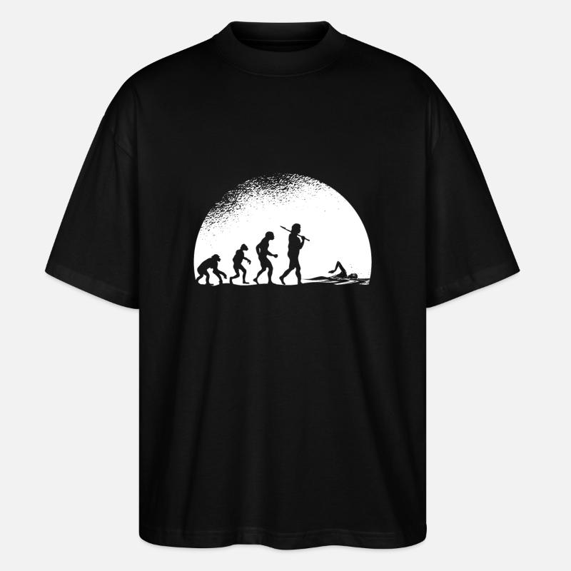 Evolution Schwimmen - Stanley/Stella Oversized Unisex Bio T-Shirt Blaster 2.0 - Schwarz
