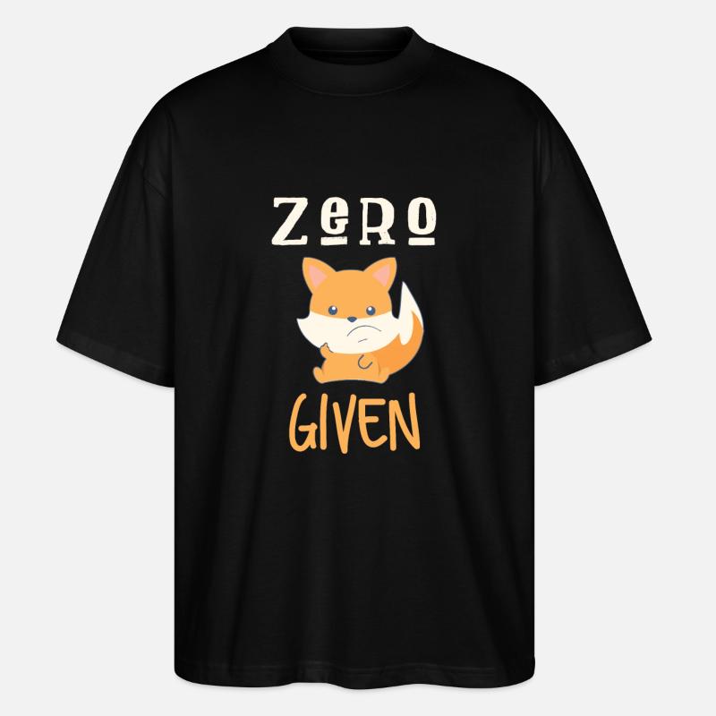 Zero Fox Given - Stanley/Stella Oversized Unisex Bio T-Shirt Blaster 2.0 - Schwarz