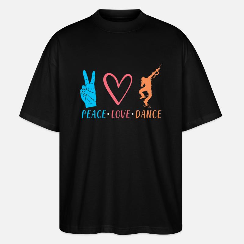 Tanzen Tänzer Geschenk - Stanley/Stella Oversized Unisex Bio T-Shirt Blaster 2.0 - Schwarz