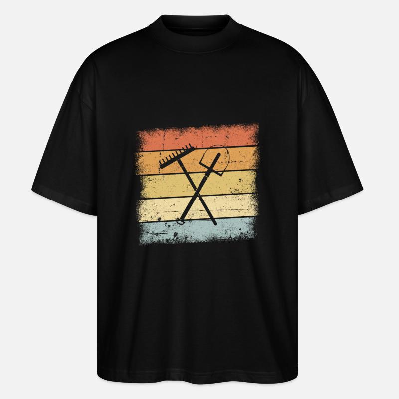 Gärtner Geschenk - Stanley/Stella Oversized Unisex Bio T-Shirt Blaster 2.0 - Schwarz