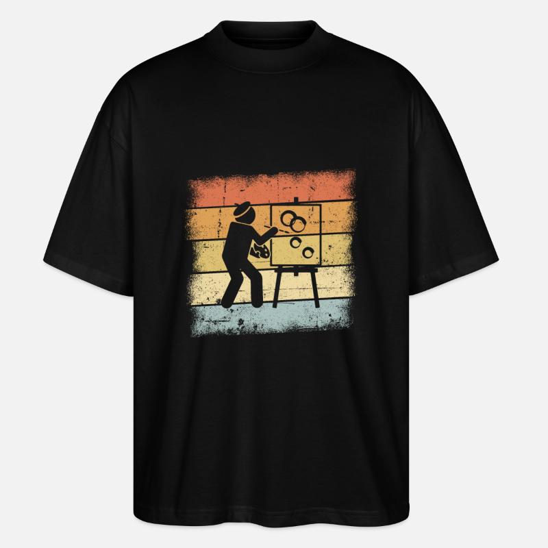 Künstler Geschenk - Stanley/Stella Oversized Unisex Bio T-Shirt Blaster 2.0 - Schwarz