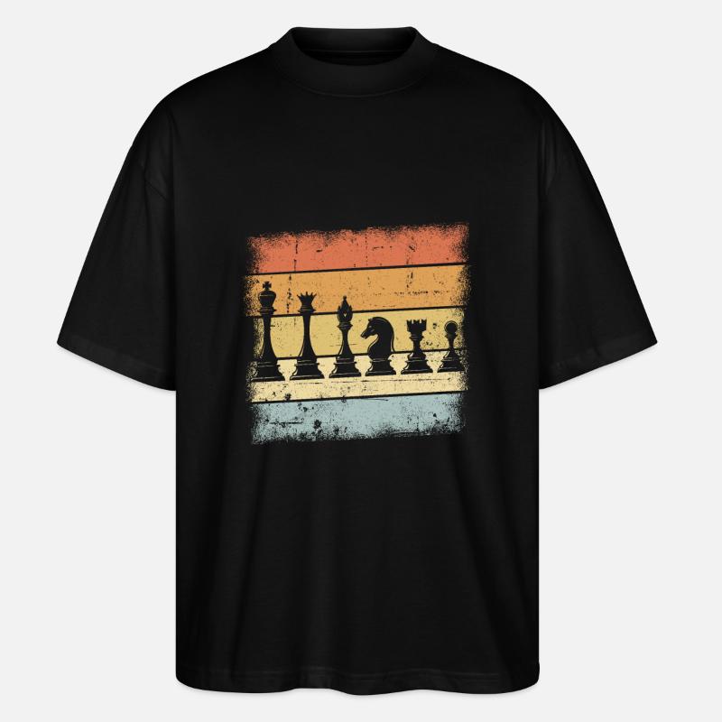 Chess Gift - Stanley/Stella Oversized Unisex Organic T-shirt Blaster 2.0 - black