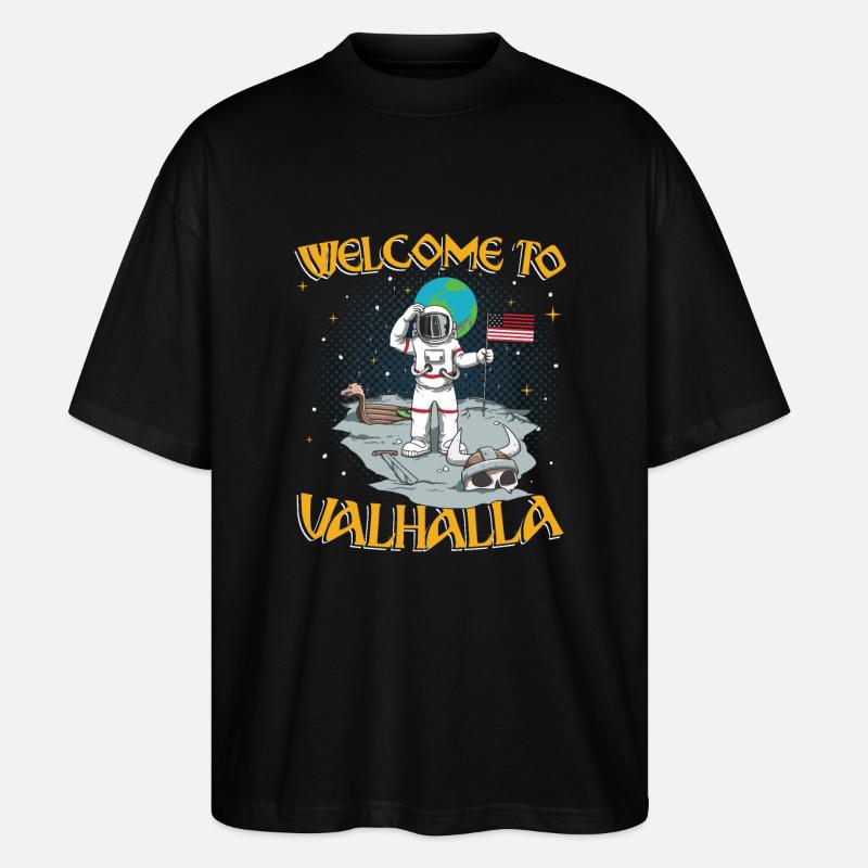 Welcome to Valhalla - Stanley/Stella Oversized Unisex Bio T-Shirt Blaster 2.0 - Schwarz