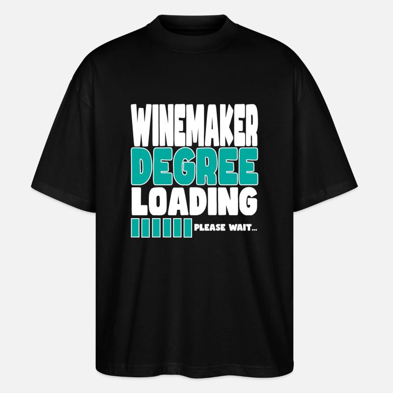 Winemaker invites training - Stanley/Stella Oversized Unisex Organic T-shirt Blaster 2.0 - black
