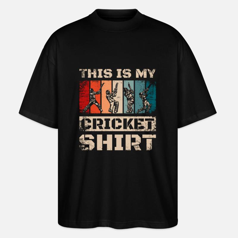 Ceci est mon cricket - T-shirt bio Blaster 2.0 coupe oversize Stanley/Stella Unisexe - noir