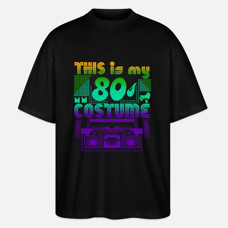 this is my 80s costume - Stanley/Stella Oversized Unisex Bio T-Shirt Blaster 2.0 - Schwarz