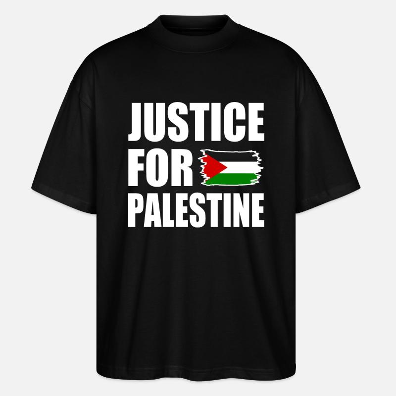 Justice for palestine - Stanley/Stella Oversized Unisex Bio T-Shirt Blaster 2.0 - Schwarz