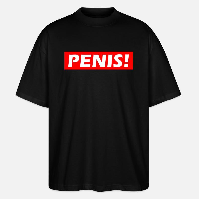 Penis - Stanley/Stella Oversized Unisex Bio T-Shirt Blaster 2.0 - Schwarz