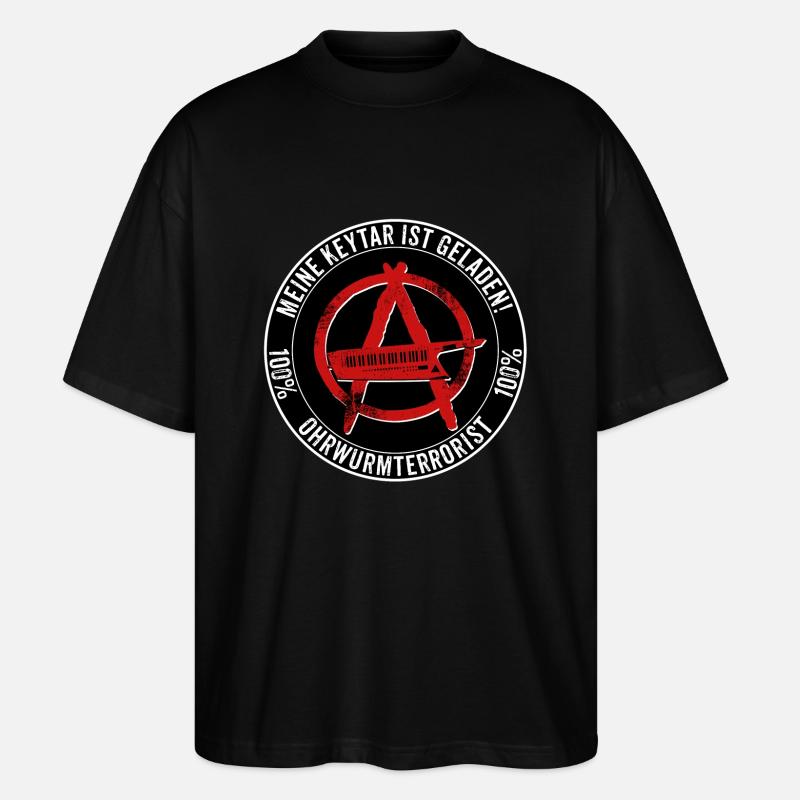 Ohrwurmterrorist - Stanley/Stella Oversized Unisex Bio T-Shirt Blaster 2.0 - Schwarz