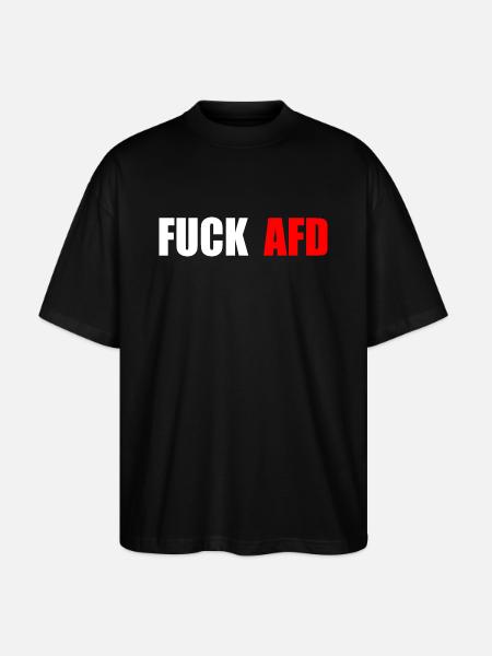 Fuck afd - Stanley/Stella Oversized Unisex Organic T-shirt Blaster 2.0 - black
