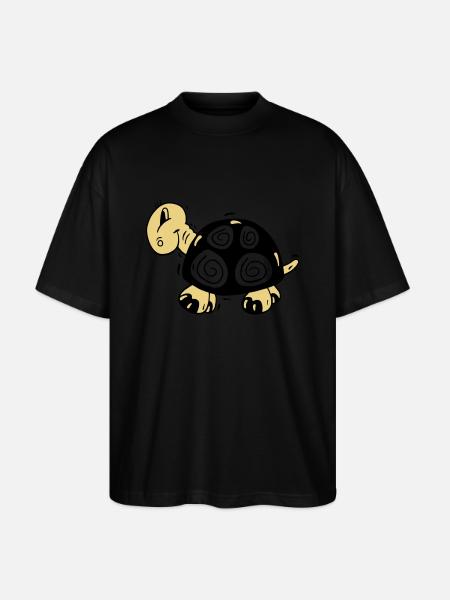 Turtle 2v_b - Stanley/Stella Oversized Unisex Organic T-shirt Blaster 2.0 - black