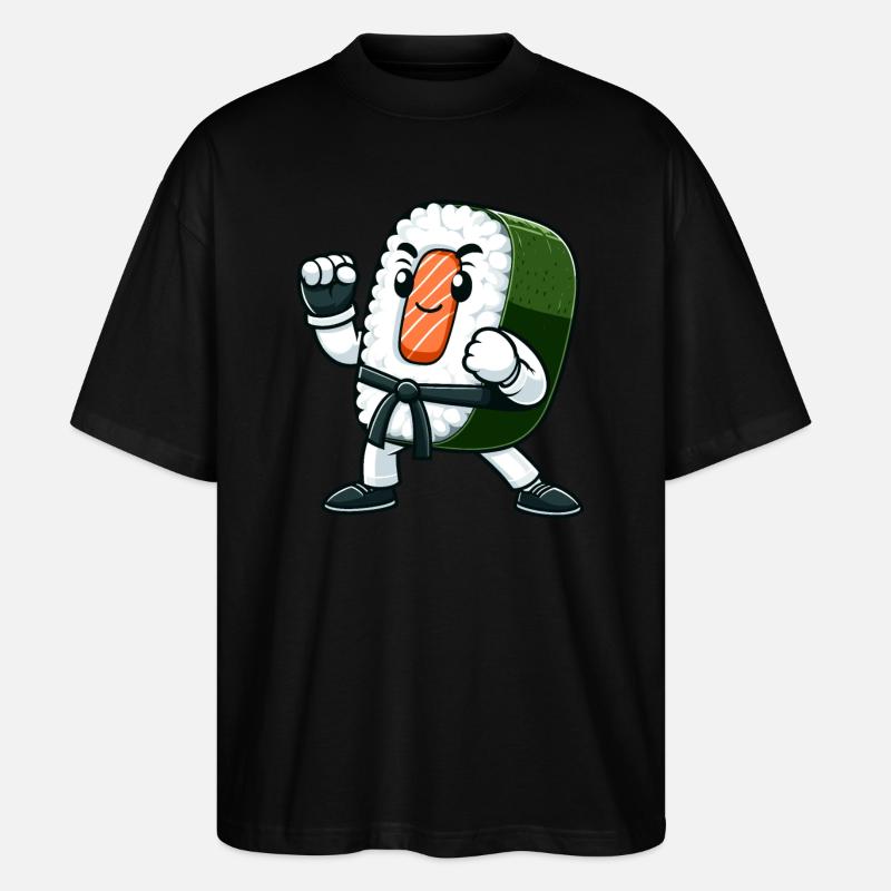 Sushi Karate - Stanley/Stella Oversized Unisex Organic T-shirt Blaster 2.0 - black