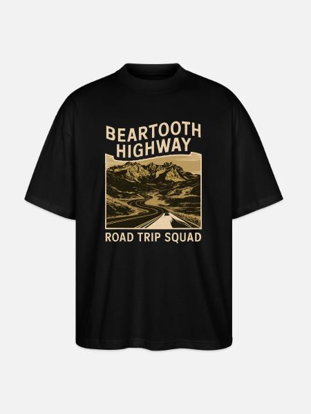Beartooth Highway Road Trip Squad - Stanley/Stella Oversized Unisex Organic T-shirt Blaster 2.0 - black