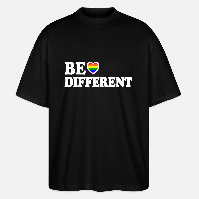 Be different - T-shirt bio Blaster 2.0 coupe oversize Stanley/Stella Unisexe - noir