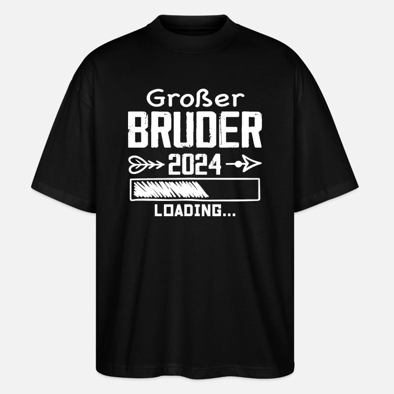 Großer Bruder 2024 - Stanley/Stella Oversized Unisex Bio T-Shirt Blaster 2.0 - Schwarz