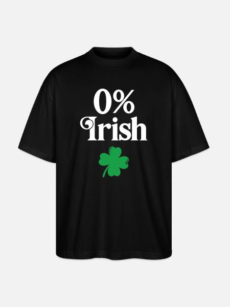0% Irish - Stanley/Stella Oversized Unisex Organic T-shirt Blaster 2.0 - black