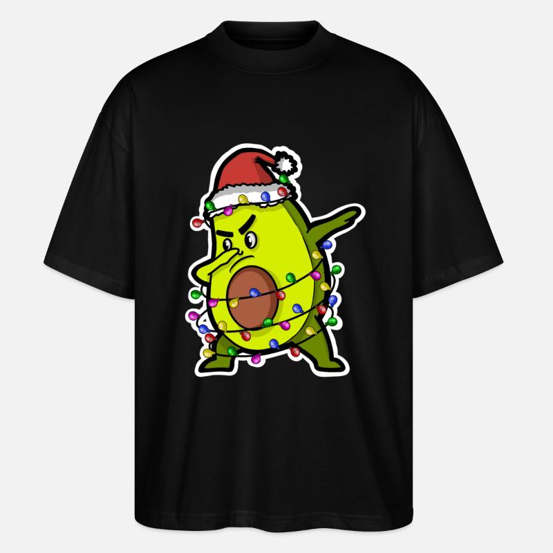 Avocat Sapin de Noël Noël - T-shirt bio Blaster 2.0 coupe oversize Stanley/Stella Unisexe - noir