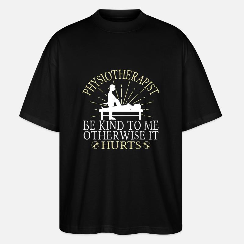 Physiotherapeut - Stanley/Stella Oversized Unisex Bio T-Shirt Blaster 2.0 - Schwarz