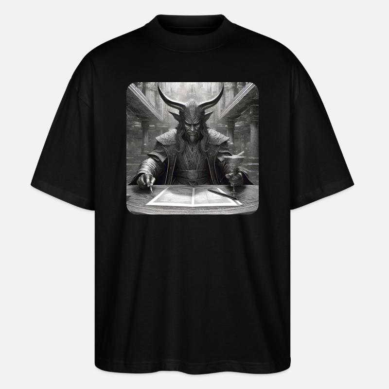 Evil Devil - Stanley/Stella Oversized Unisex Organic T-shirt Blaster 2.0 - black