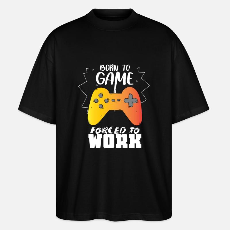 Gaming Nerd Geek Geschenkidee - Stanley/Stella Oversized Unisex Bio T-Shirt Blaster 2.0 - Schwarz