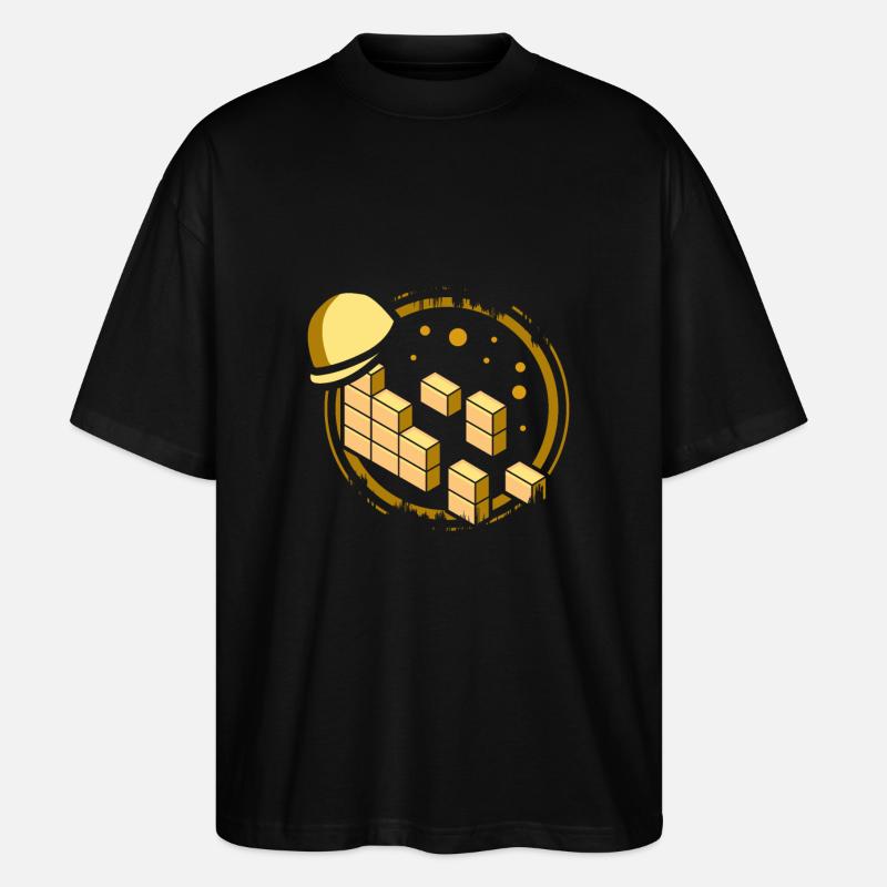 Bricklayer - Stanley/Stella Oversized Unisex Organic T-shirt Blaster 2.0 - black