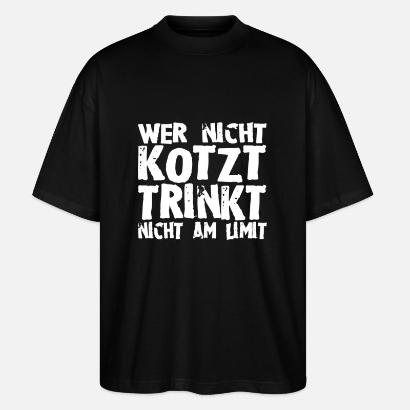 Kotzen - Stanley/Stella Oversized Unisex Bio T-Shirt Blaster 2.0 - Schwarz