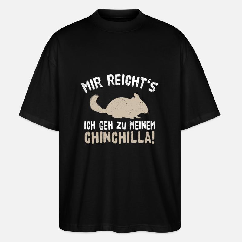 Chinchilla - Stanley/Stella Oversized Unisex Bio T-Shirt Blaster 2.0 - Schwarz