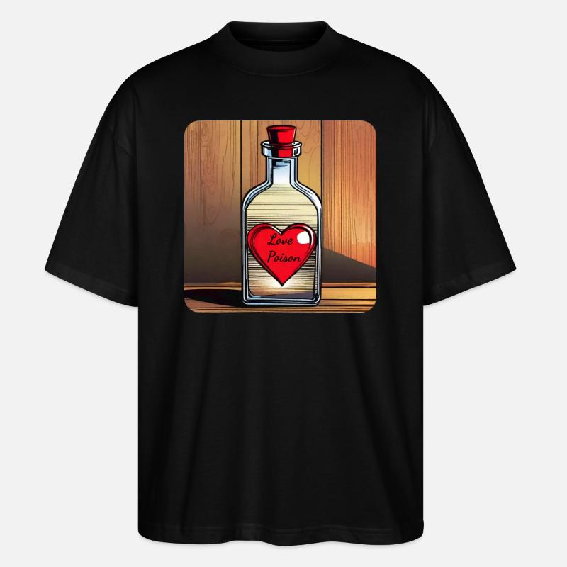 Élixir d’amour - T-shirt bio Blaster 2.0 coupe oversize Stanley/Stella Unisexe - noir