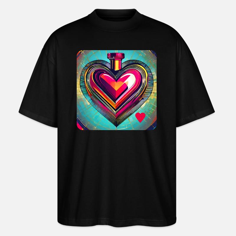 Élixir d’amour - T-shirt bio Blaster 2.0 coupe oversize Stanley/Stella Unisexe - noir