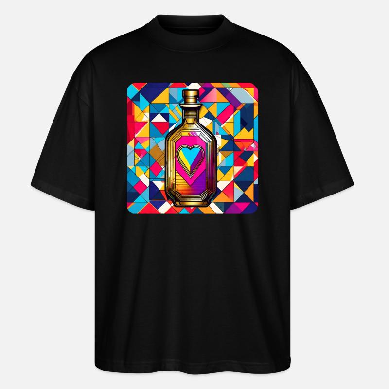 Élixir d’amour - T-shirt bio Blaster 2.0 coupe oversize Stanley/Stella Unisexe - noir