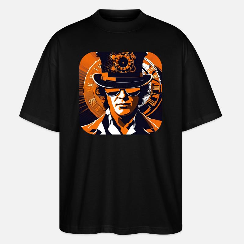 Cool Steampunk Design - Stanley/Stella Oversized Unisex Organic T-shirt Blaster 2.0 - black
